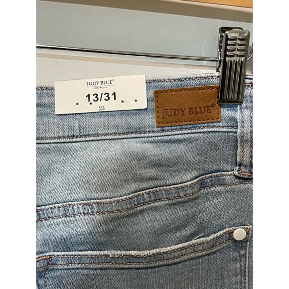 Judy Blue Light Blue Flare Jeans - Picture 10 of 15